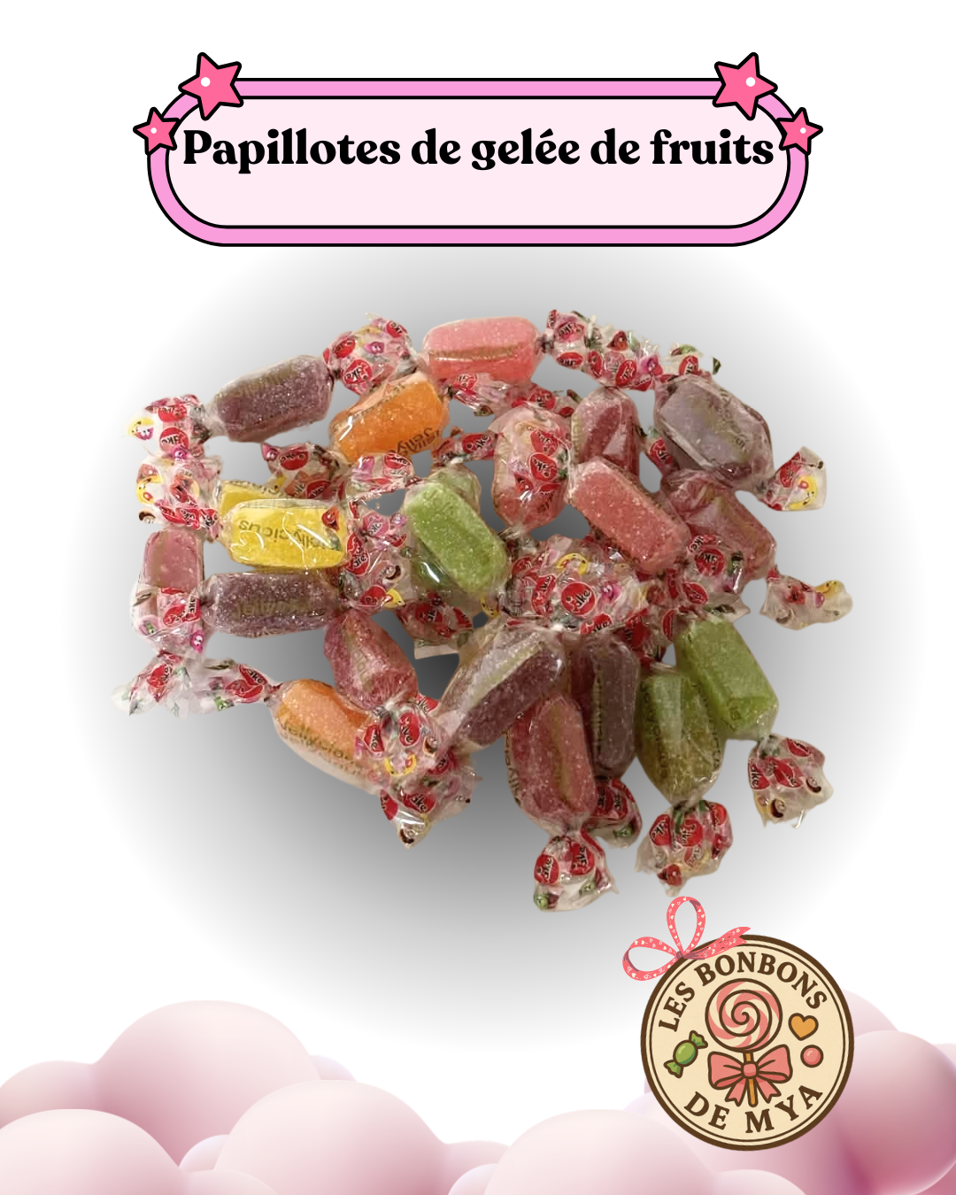Papillotes de gelée de fruits