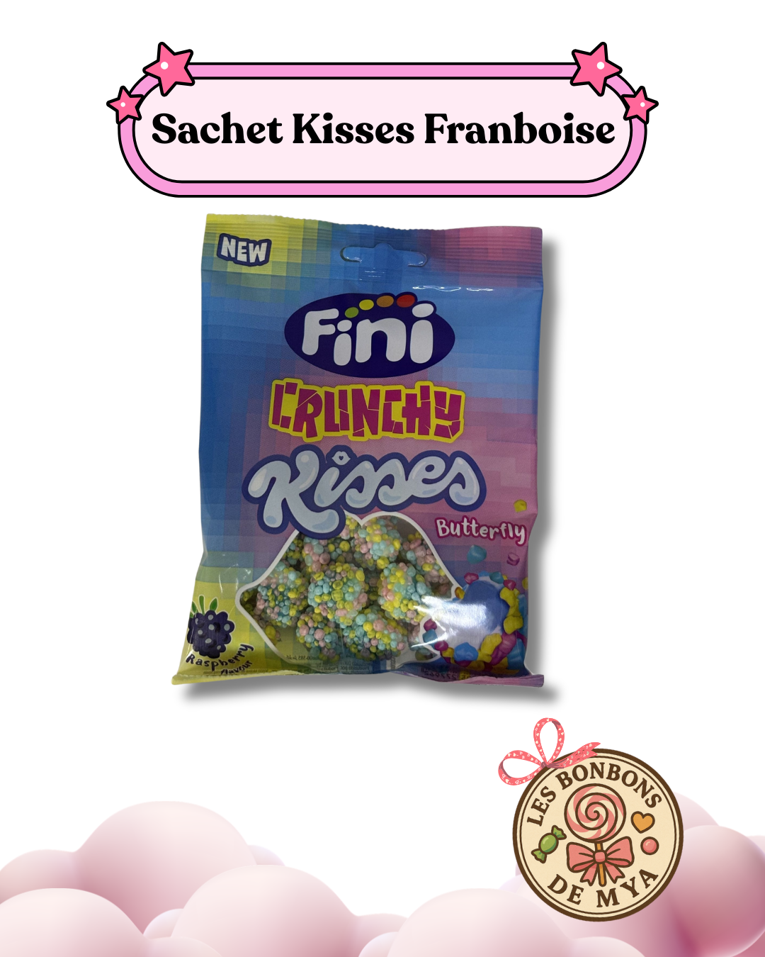 Sachet kisses goût framboise